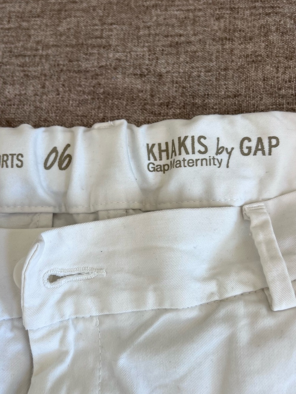 GAP White Maternity Khaki Pants